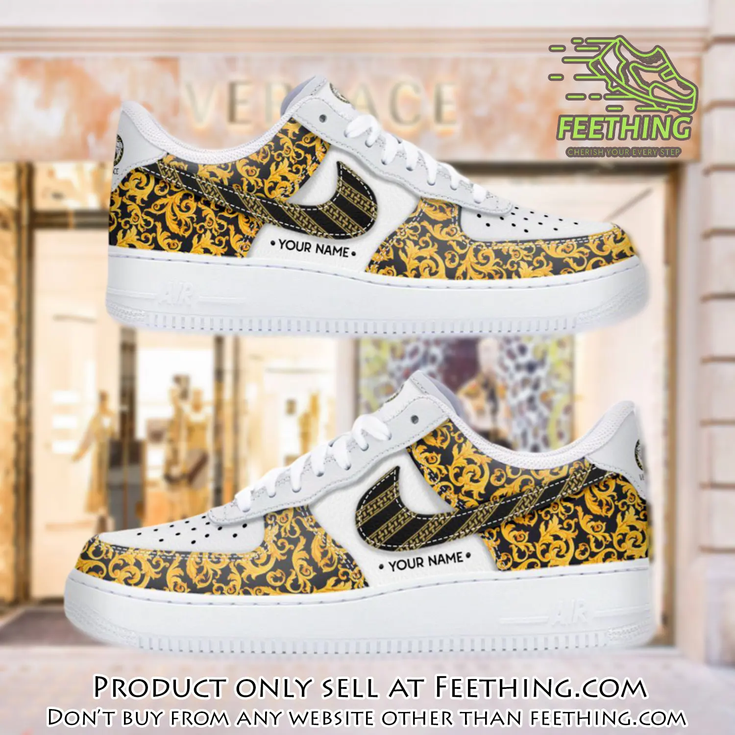 Personalized versace luxury air force 1 sneakers limited af1 shoes oaf1020 ft2924801